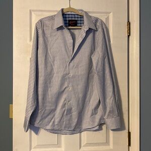 Egara mens dress shirt; size large